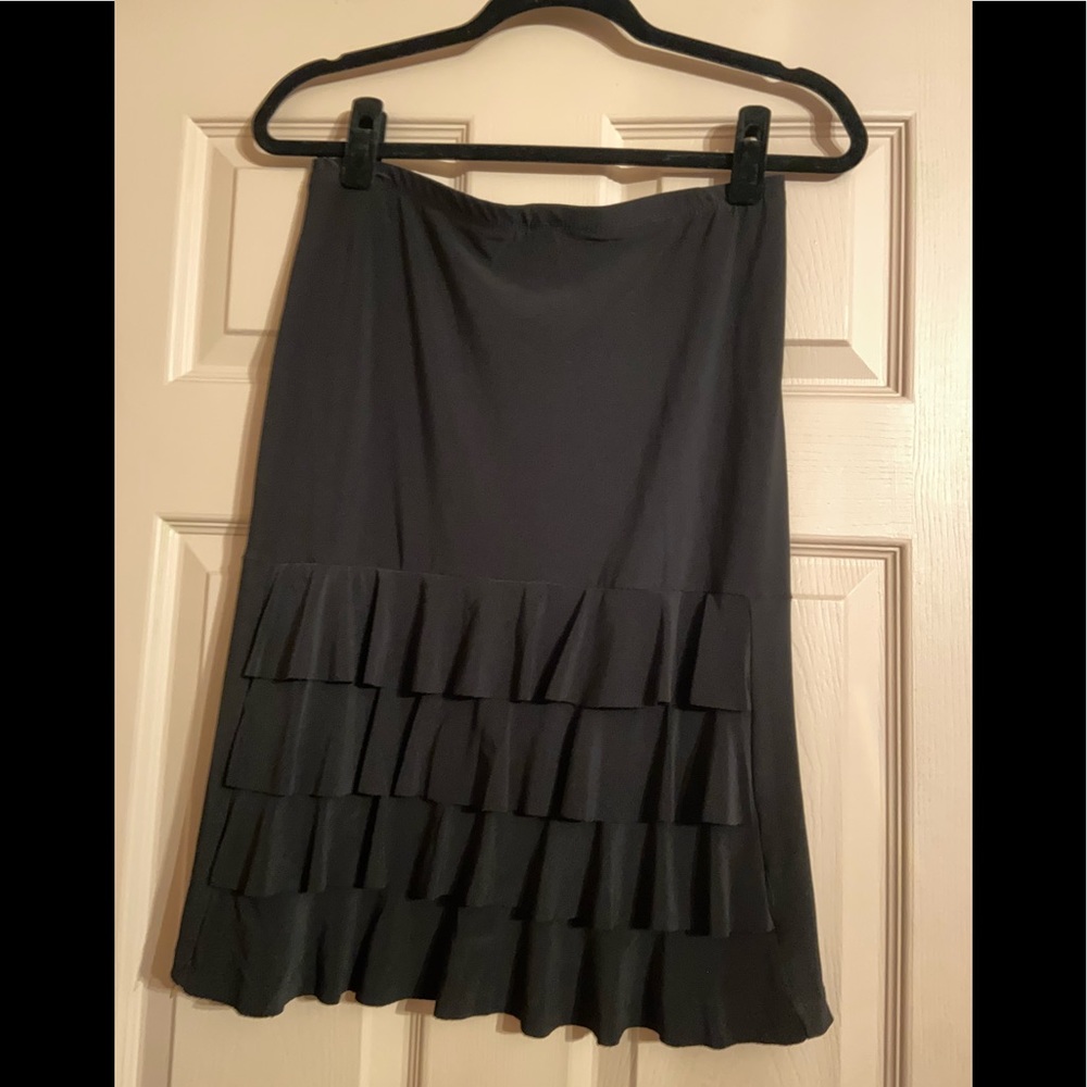 Black Stretch Pencil Skirt